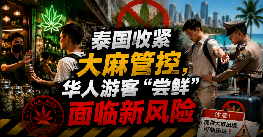 泰国收紧大麻管控，华人游客“尝鲜”面临新风险