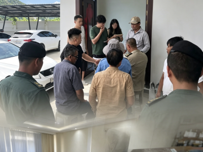 现场查获大批一体机与手机！7名中国人在柬埔寨拜林被扣