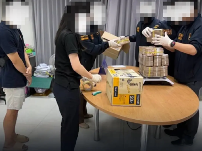 零食箱里藏2300万泰铢！泰国边境直接查获