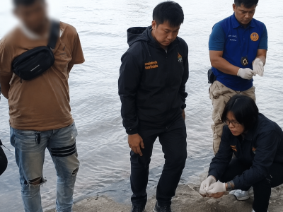 湄公河边突查！泰老两男子携130万泰铢现金被扣