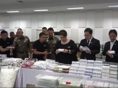 曼谷公寓藏身制药厂，泰警查获5000万铢非法类固醇