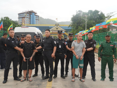 应中方协查，佤邦抓获两名重大命案犯并于口岸移交