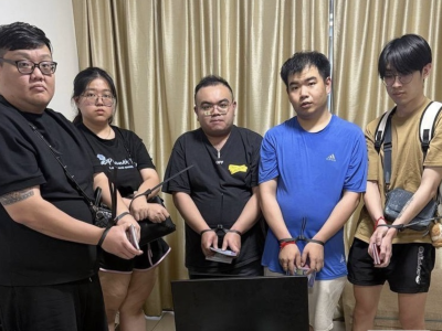61人被控！金边联合组突查普森芷区酒店，查获大量涉诈设备