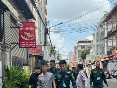 金边7·1玛区突查诈骗窝点，3名中国籍人员落网