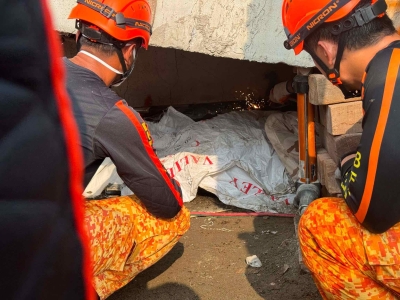 菲律宾安吉利斯在建楼塌了，5人遇难现场揪心