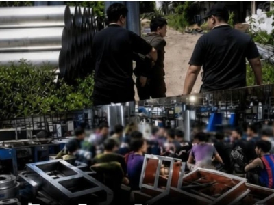 中国工人见执法人员拔腿就跑，泰国警方追查全部落网
