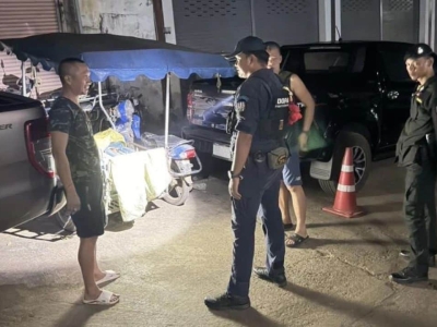 缅甸男子在北碧府走私燃油被捕，120升燃油被查扣