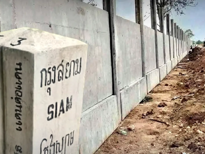 针对东南亚跨境犯罪，泰国在52至54号界碑间修筑坚实围栏