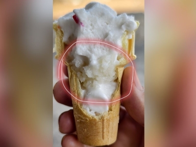 10泰铢泰国椰子糯米冰淇淋 成游客最爱！