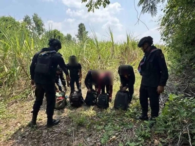 胆大！4名缅甸偷渡客企图夜闯泰国，马莱县警方截获