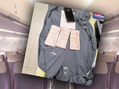 泰航班惊现机舱大盗！中国乘客盗20万泰铢