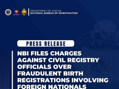 花钱造假菲律宾出生证？NBI起诉涉案官员