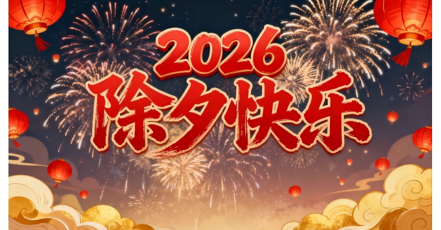 除夕快乐！新春钟声将响，祝福送给在外华人