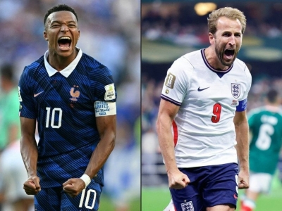 世界杯季军战英格兰点球胜法国，6-4夺得第三名