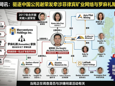 伪造护照娶菲妻！华人换马甲控大牌矿企，幕后关系网极深