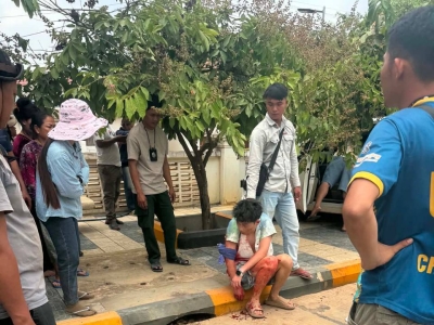 木牌市中国男子持枪行凶未遂,被警方当场制服