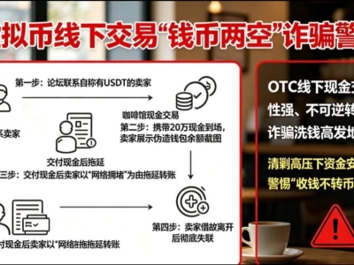 别再信线下换 USDT！福州一男子当场被骗 20 万