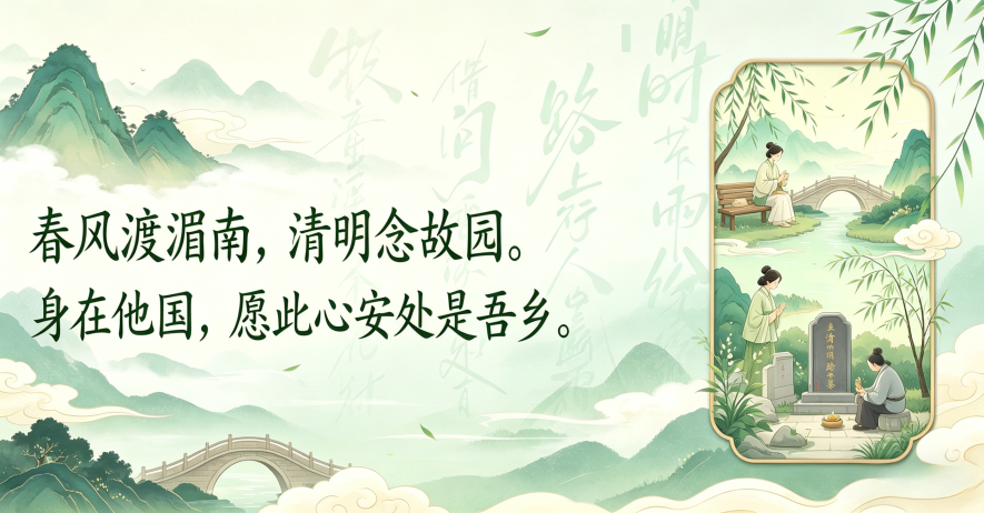 春风渡湄南，清明念故园｜身在他国，愿此心