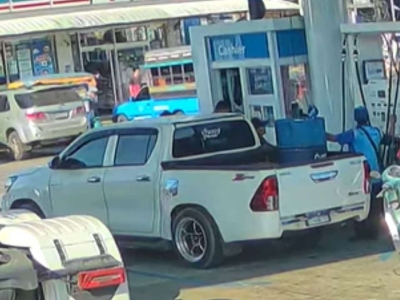 宋卡府皮卡车盗100升柴油逃逸，加油站催缴未果