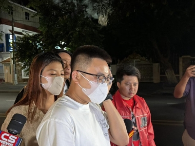 金边诺罗敦大道事故：中国男子车辆撞人后逃逸被拦