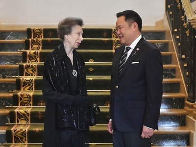 英国安妮长公主正式访泰，与阿努廷会谈深化双边合作