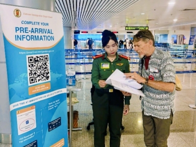 越南新山一机场开启PAI试点，外国旅客可扫码通关