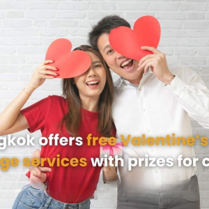 曼谷情侣专属福利来袭，领证可抽万元金证！