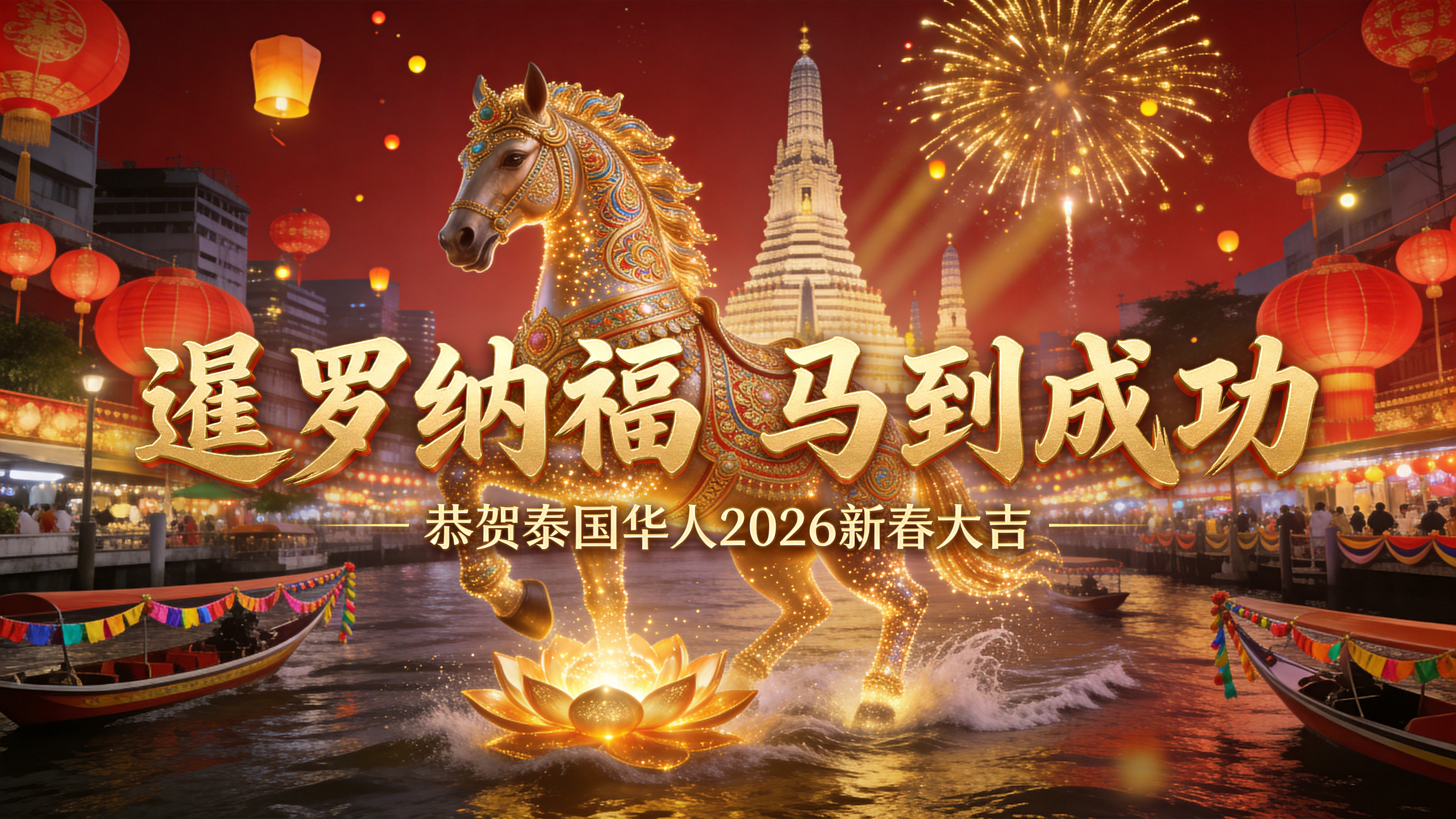 除夕快乐！新春钟声将响，祝福送给在外华人