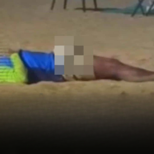 泰国流浪汉在芭堤雅海滩做猥亵行为，暂未受到处罚