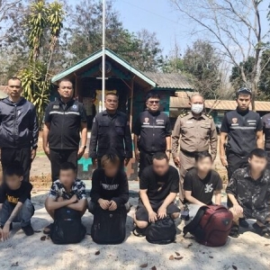 6名中国电诈分子偷渡泰国，被泰国海军抓获