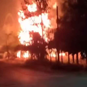 泰国边境爆炸引发大火，现场一公里内全面封锁！