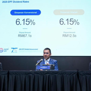 马来西亚公积金局：2025年派息6.15%，略低于去年