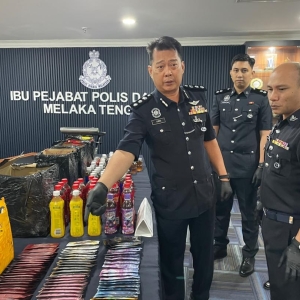 马六甲警方破获毒品案！查获6公斤MDMA及“毒品果汁”