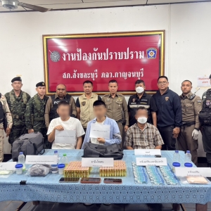 中国运毒团伙在泰国甘烹碧被捕！毒品价值超300万