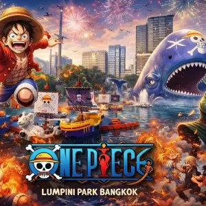 曼谷《海贼王》打卡地！隆披尼公园已改造为海贼王世界