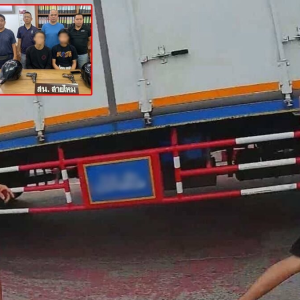 泰国街头斗殴，两学生持“假枪”被捕