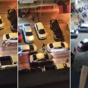 突发！曼谷公寓爆发枪战，楼下车辆拥堵不堪