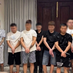 金边警方连续打击电诈窝点,8中国1马来西亚嫌犯落网