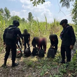 胆大！4名缅甸偷渡客企图夜闯泰国，马莱县警方截获