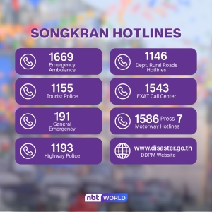 泰国宋干节开启，官方公布多项紧急求助渠道，游客安全