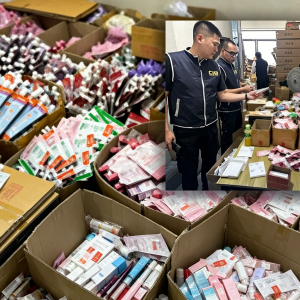 泰国查获70万件假化妆品，3名中国人被捕