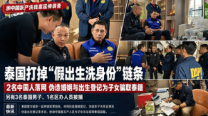 震撼！洗钱700亿还敢偷国籍？泰警抓获6名身份造假嫌疑人