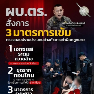 泰国大动作！全国清查外籍犯罪启动三阶段行动