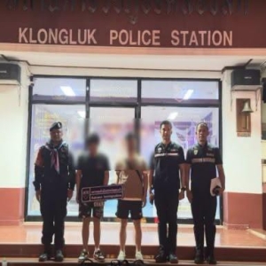 泰沙缴府严查跨境偷渡，现场抓获两名中国籍男子