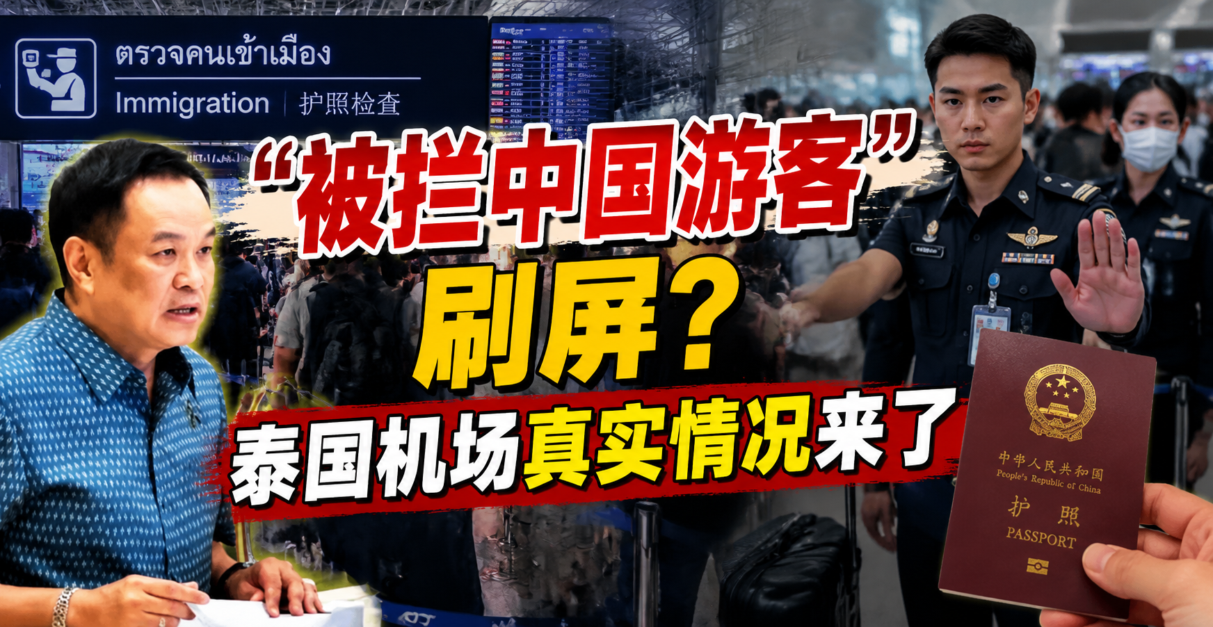 “被拦中国游客”刷屏？泰国机场真实情况来了