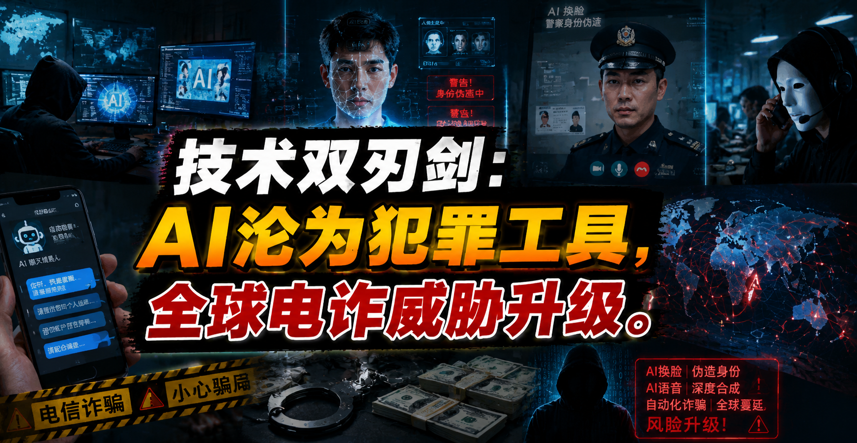 技术双刃剑：AI沦为犯罪工具，全球电诈威胁升级！