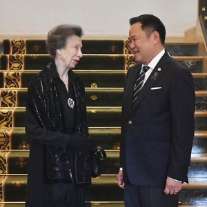 英国安妮长公主正式访泰，与阿努廷会谈深化双边合作